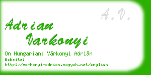 adrian varkonyi business card